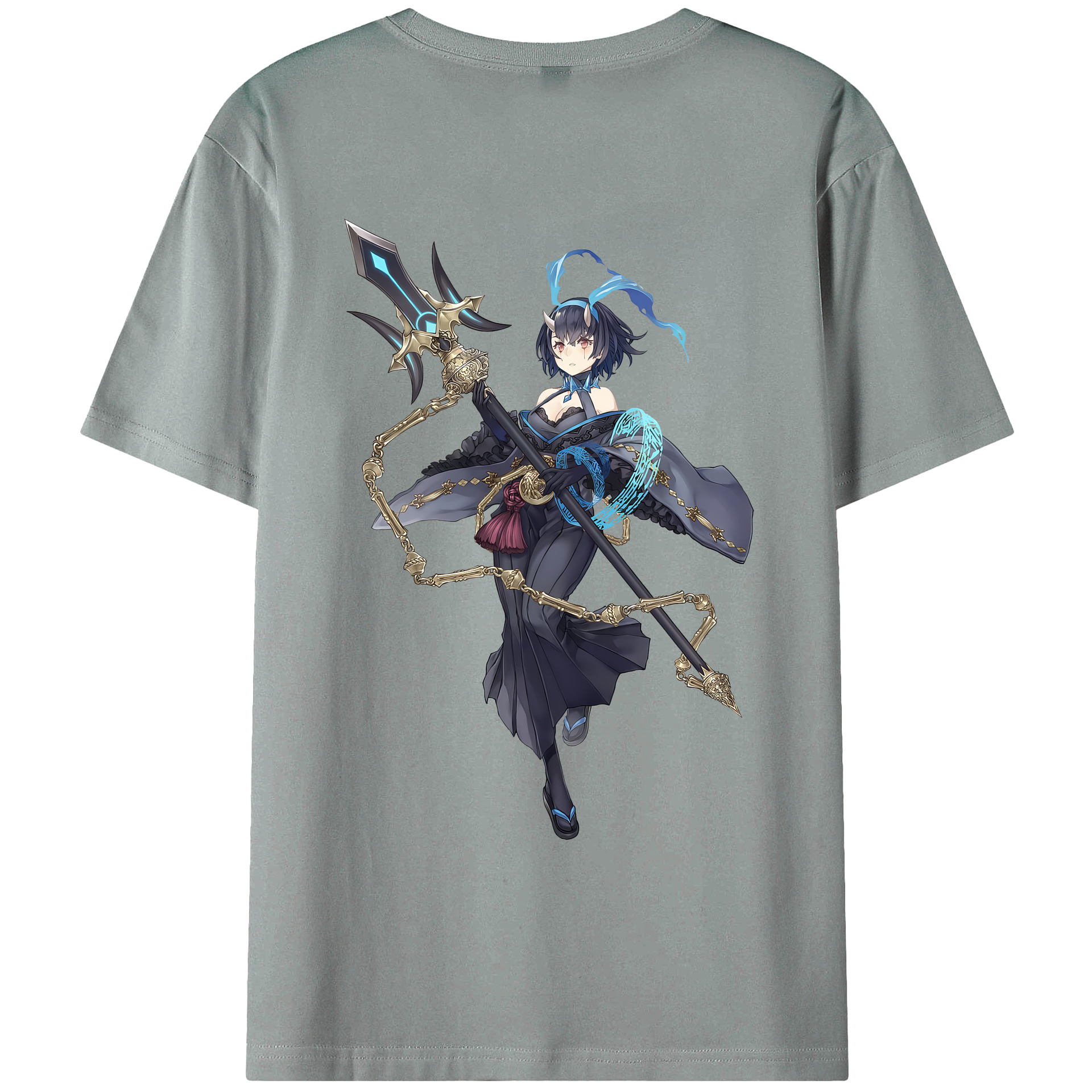（画像用） 転スラ Regarding Reincarnated to Slime 綿100％ メンズ半袖Tシャツ（バックプリント） 通気性